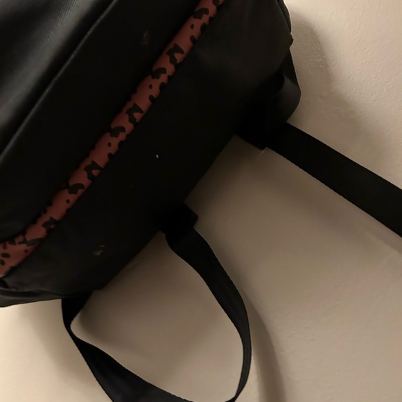 Petunia Pickle Bottom Pink and Black Leopard Backpack - Picture 3 of 6